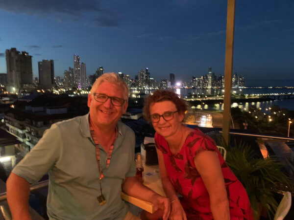 Peter und Kerstin auf Rooftop