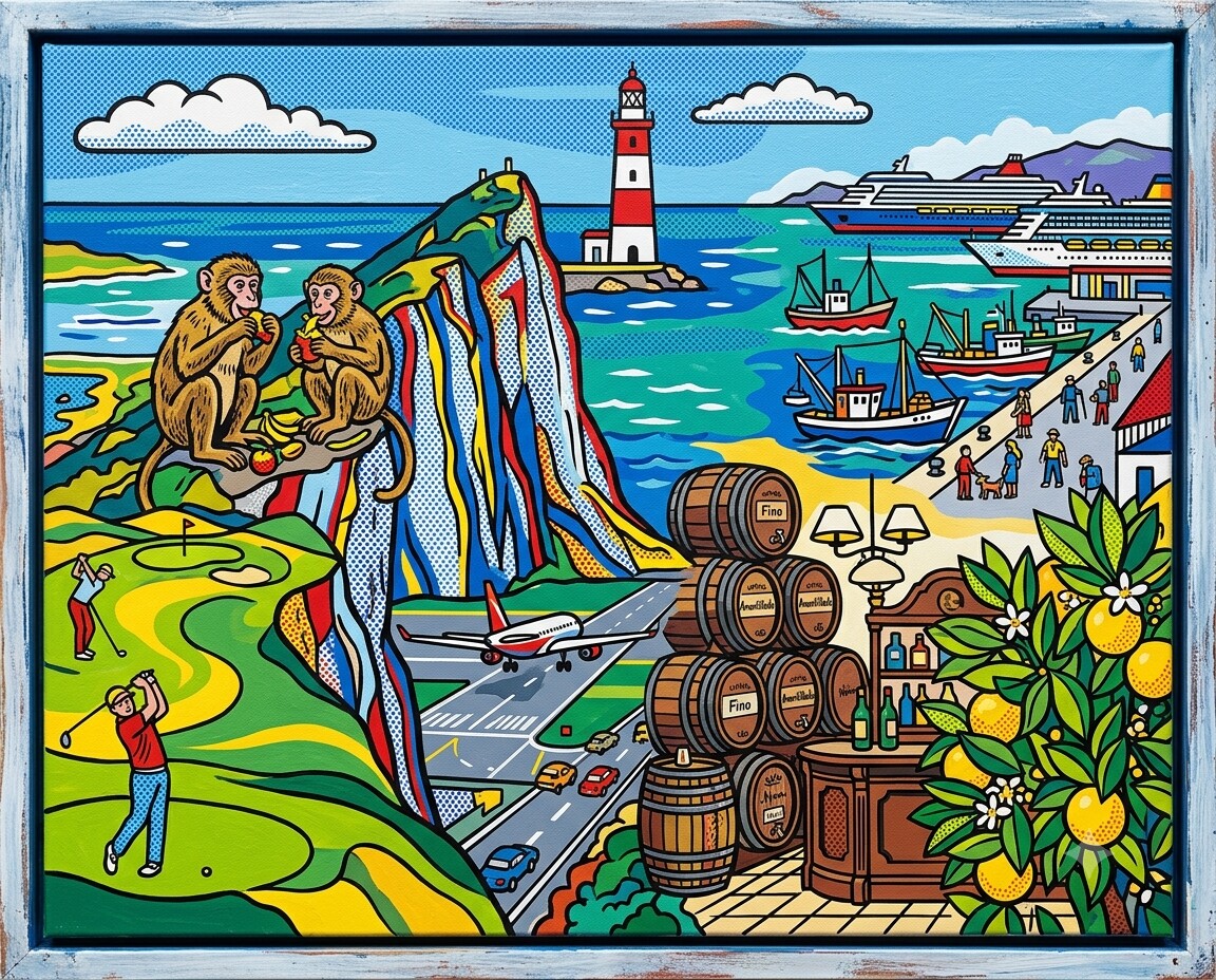Alcaidesa im Stil von Lichtenstein (2)