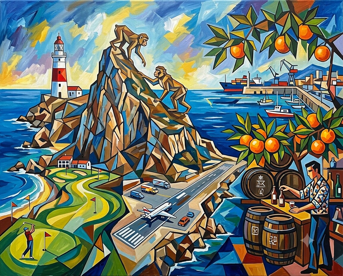 Alcaidesa im Stil von Picasso