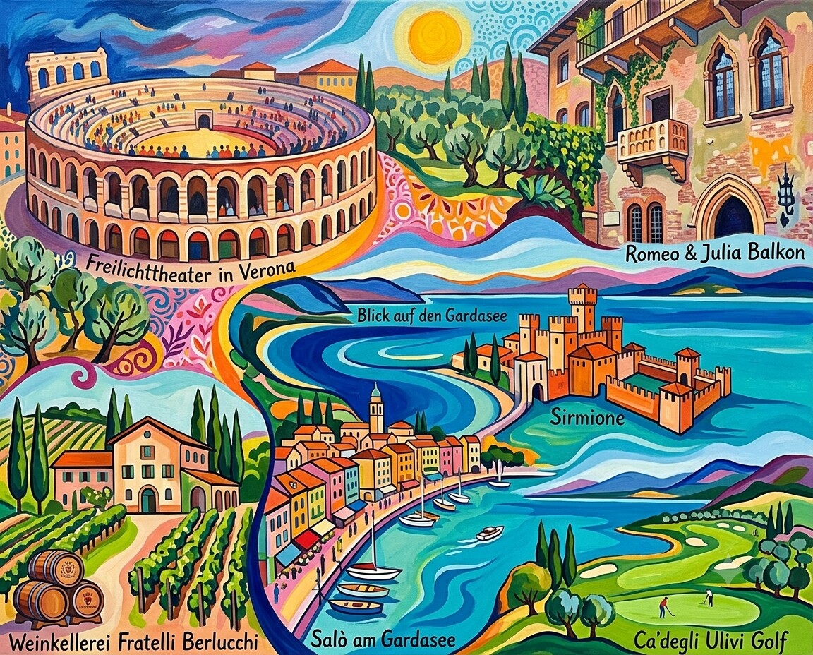 Manerba del Garda im Stil von Matisse
