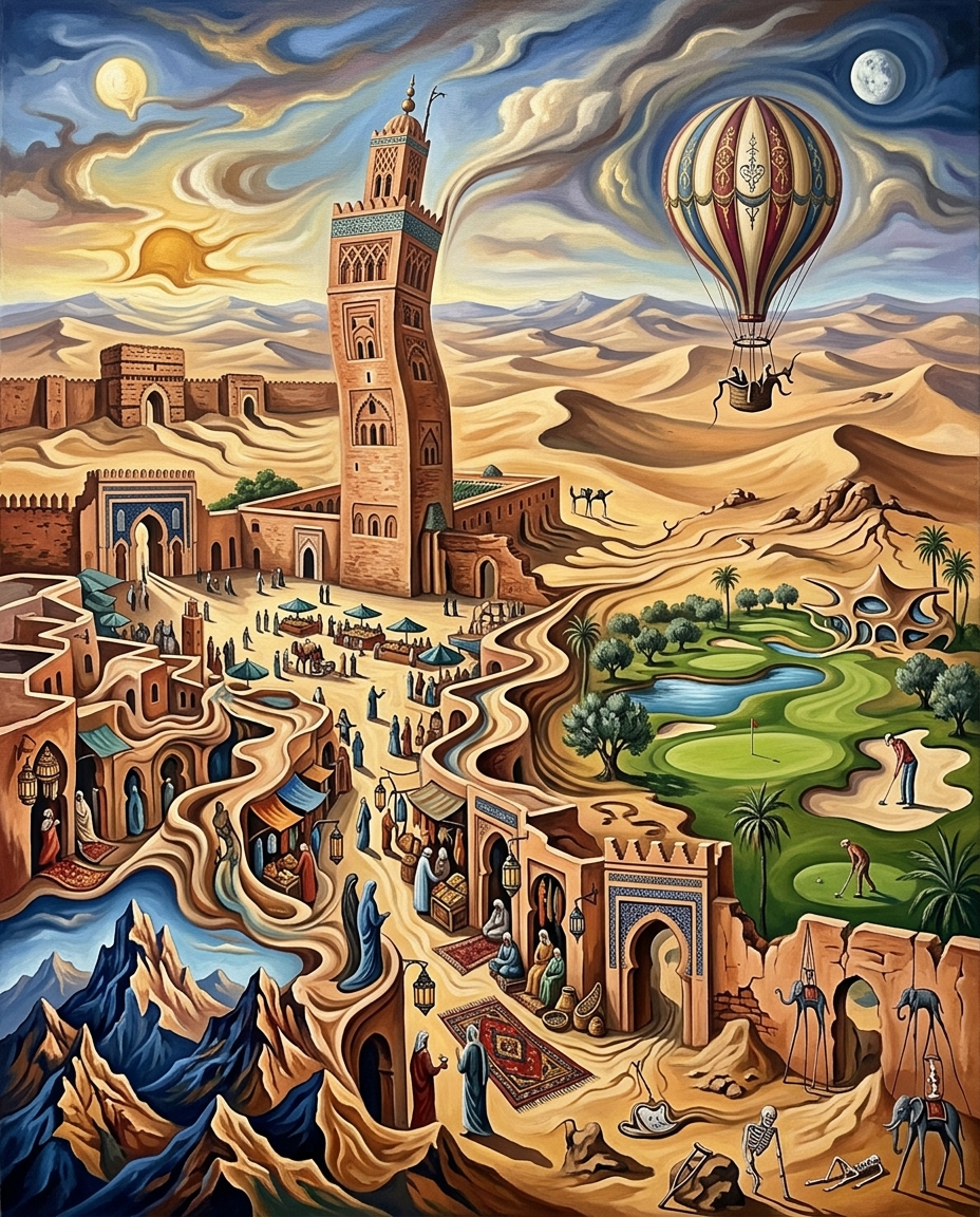 Marrakesch im Stil von Dalí (2)