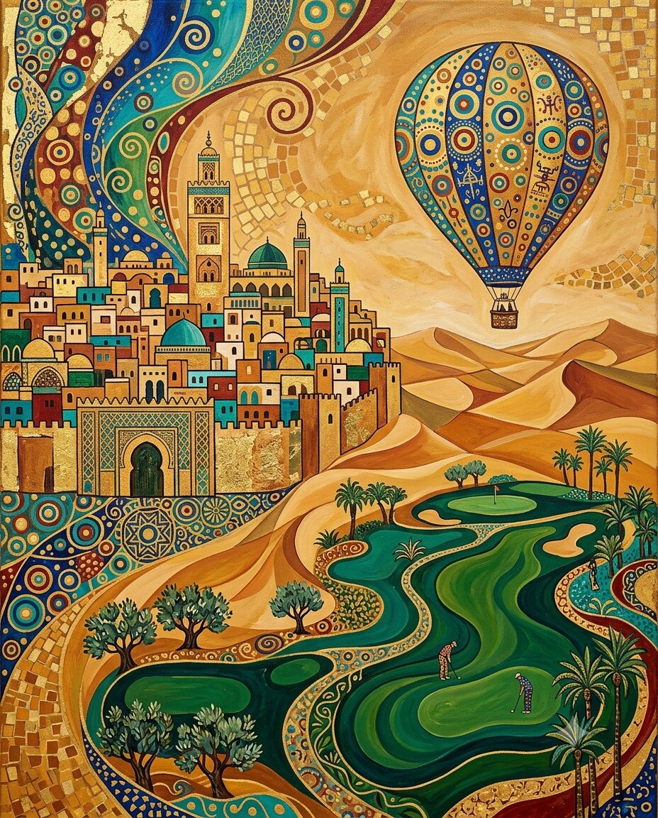 Marrakesch im Stil von Klimt