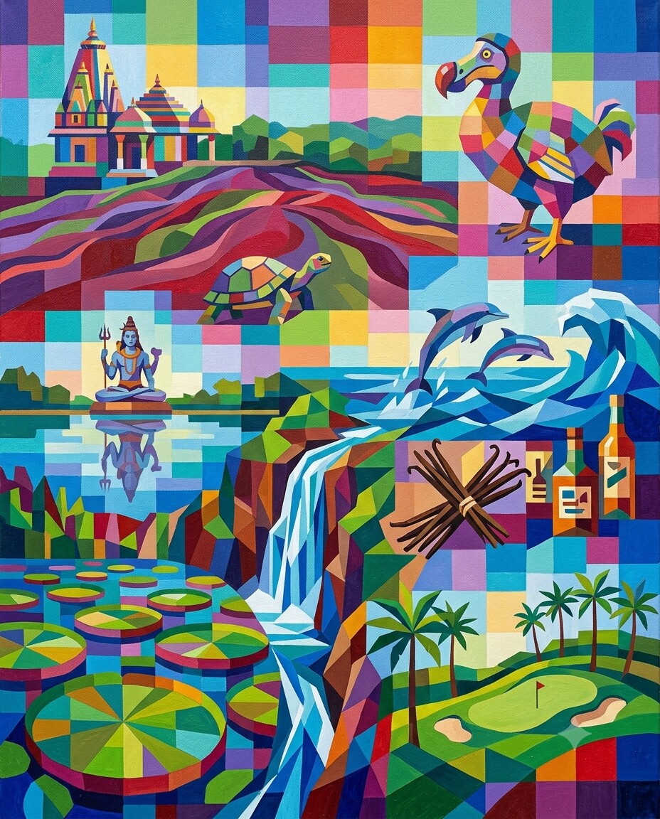 Mauritius im Stil von Klee