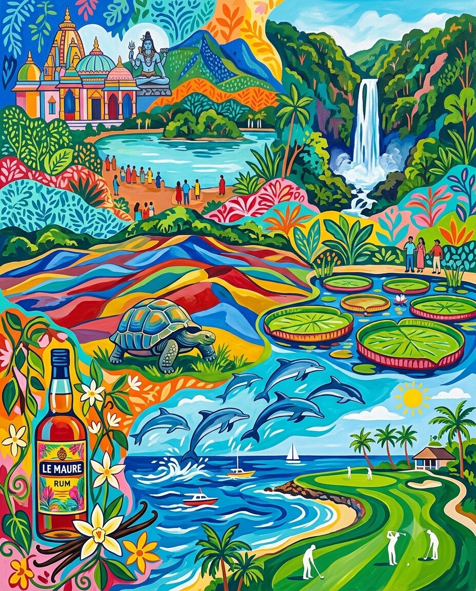 Mauritius im Stil von Matisse