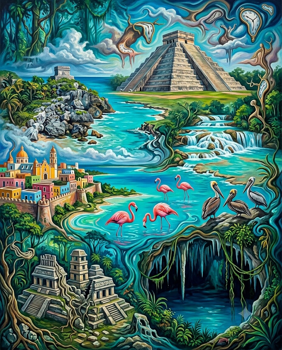 México im Stil von Dalí