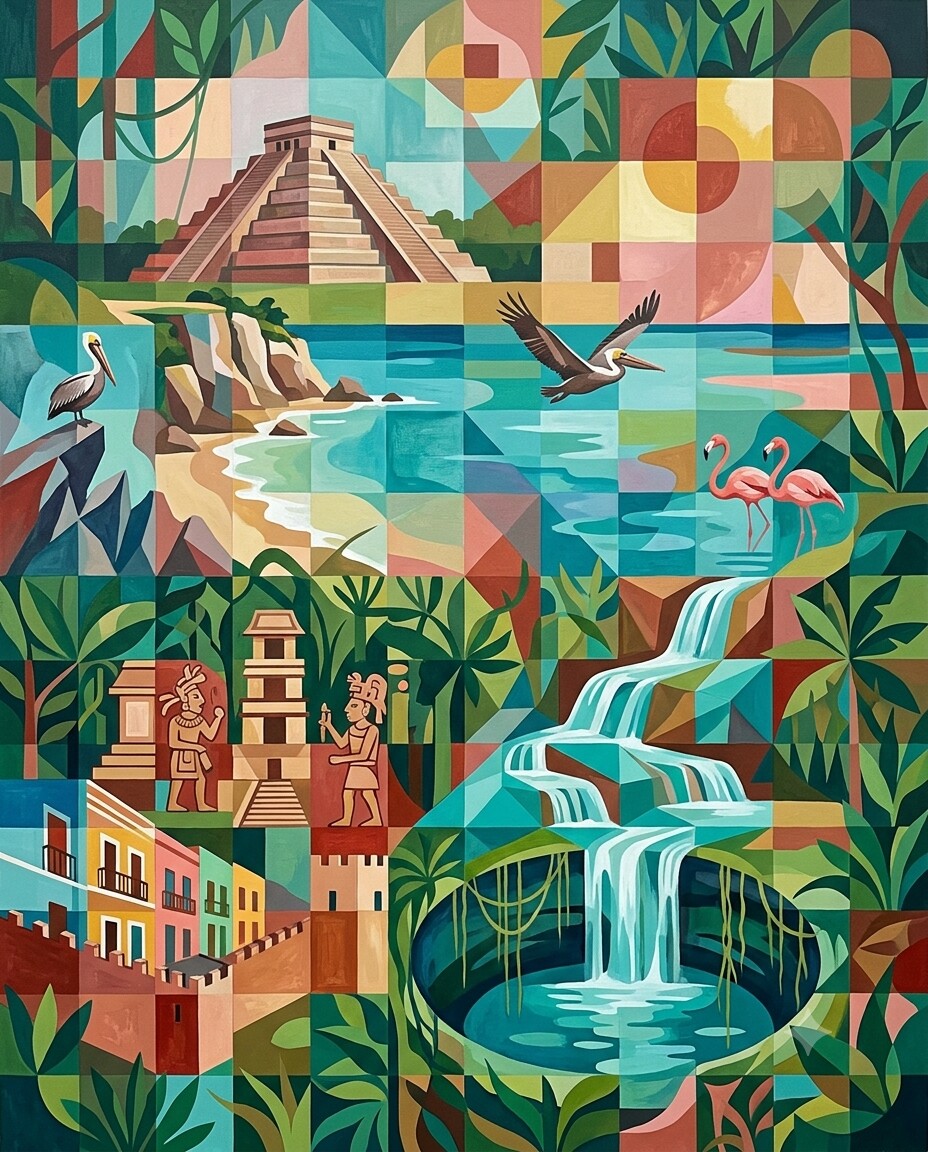 México im Stil von Klee