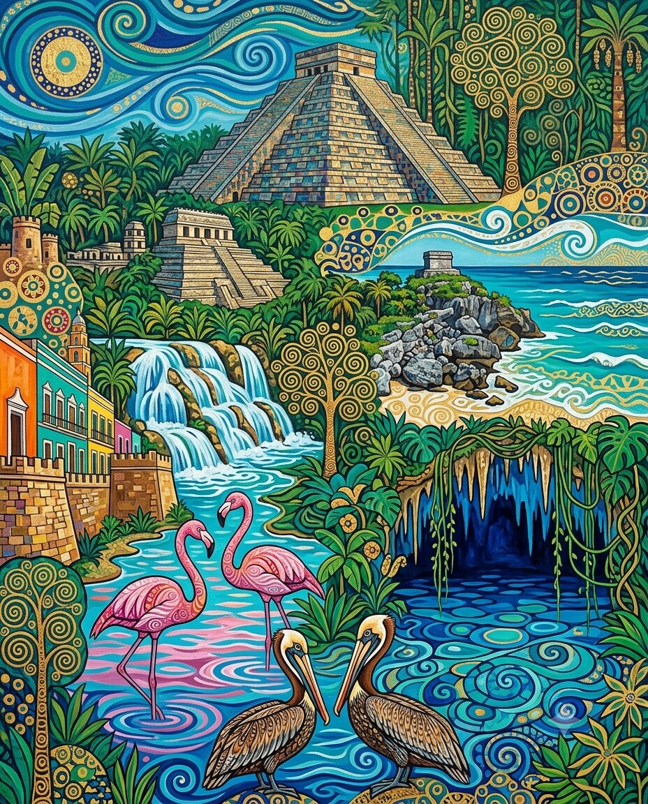 México im Stil von Klimt