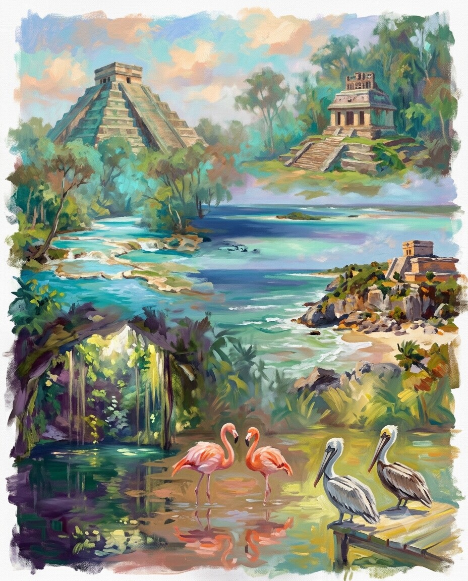 México im Stil von Monet