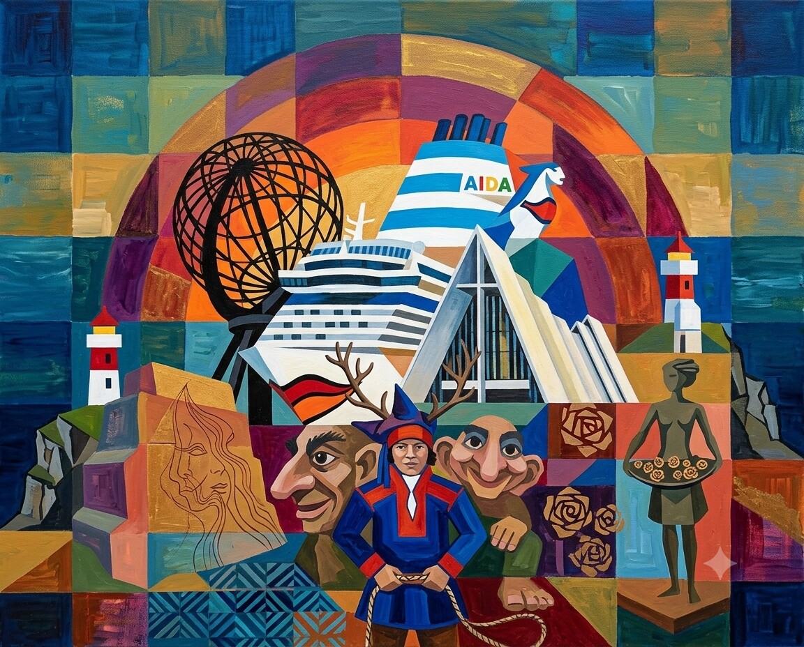 Nordkap im Stil von Klee