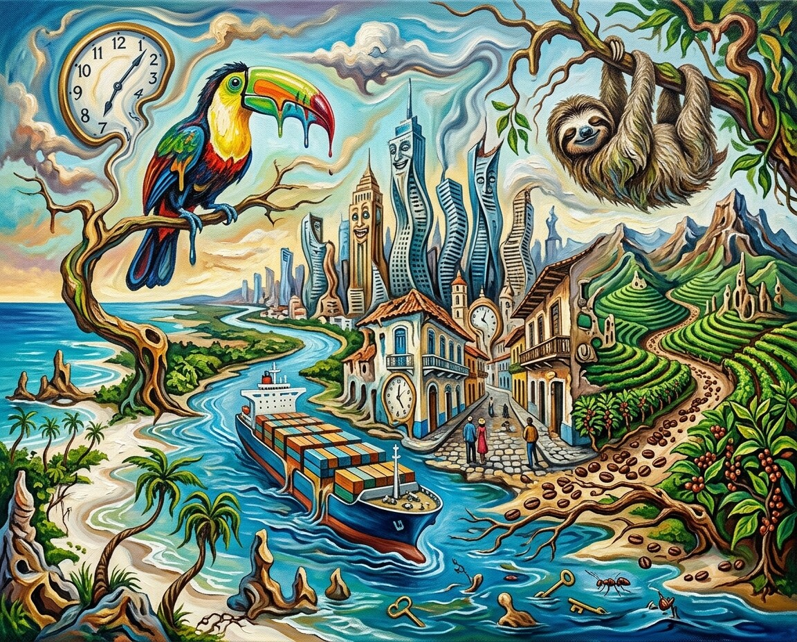 Panama im Stil von Dalí II