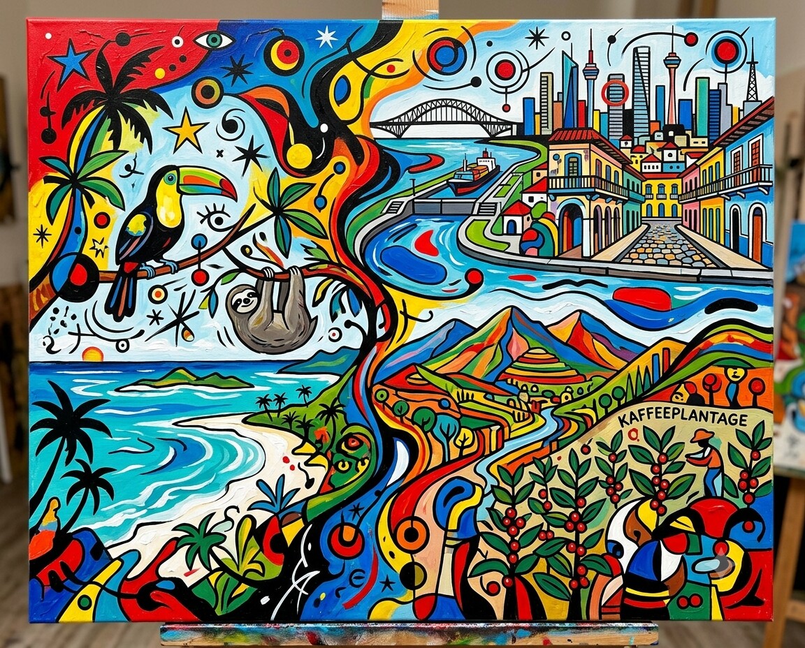 Panama im Stil von Miró