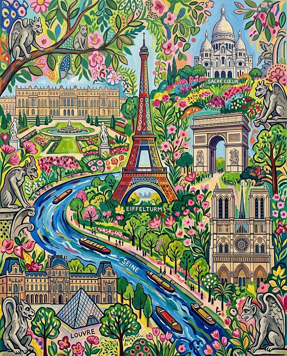 Paris im Stil von Matisse
