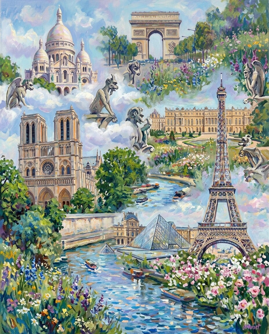 Paris im Stil von Monet