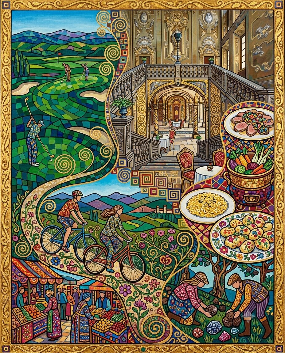 Piemont im Stil von Klimt