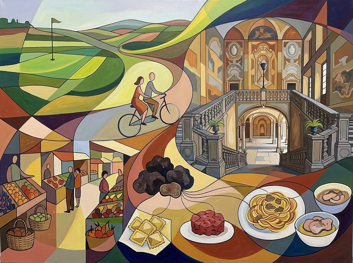 Piemont im Stil von Klee