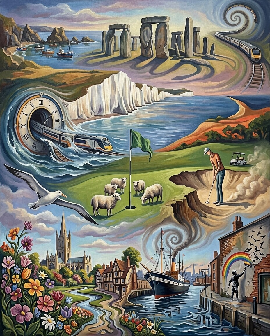 Südengland im Stil von Dalí