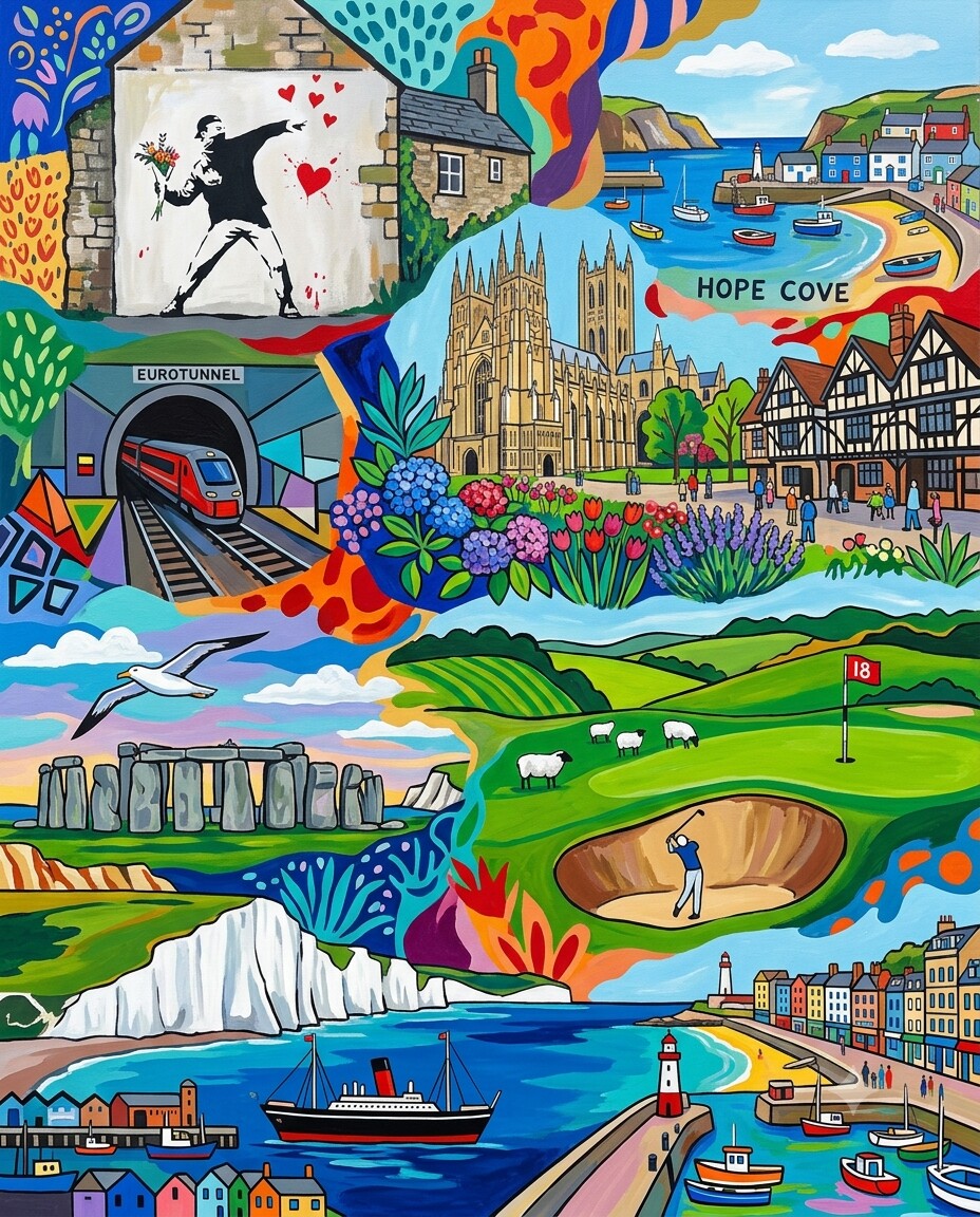 Südengland im Stil von Matisse