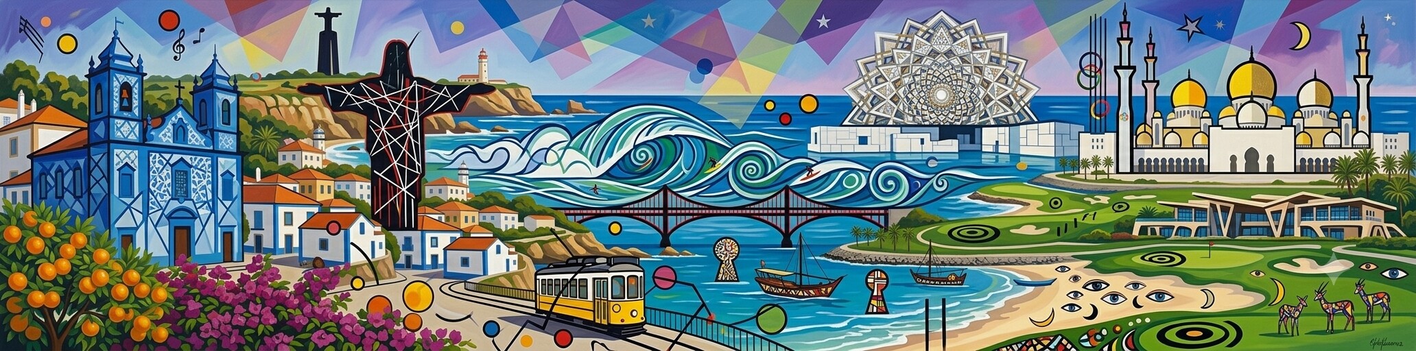 Startseite im Stil von Kandinsky