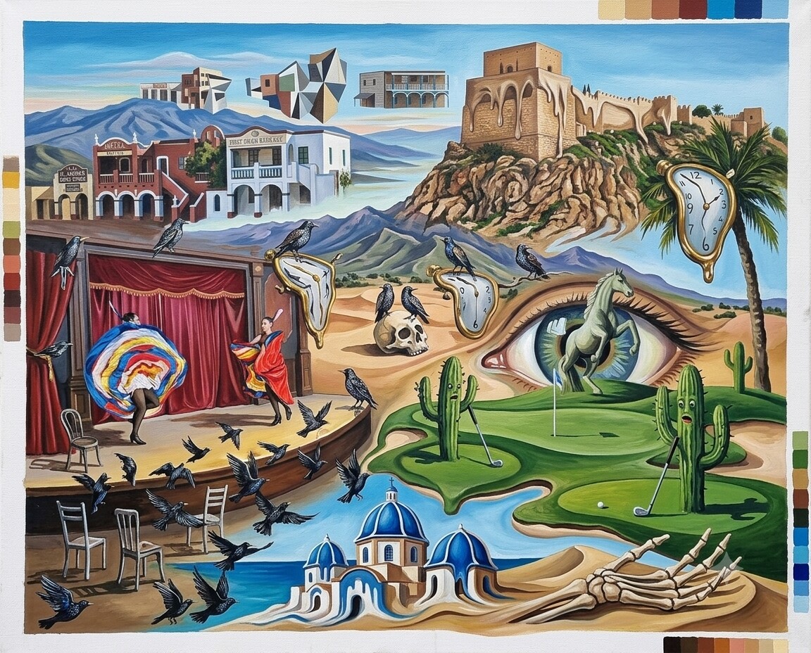 Vera im Stil von Dalí