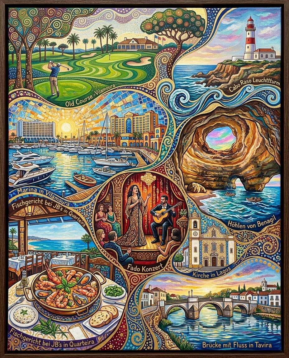 Vilamoura im Stil von Klimt