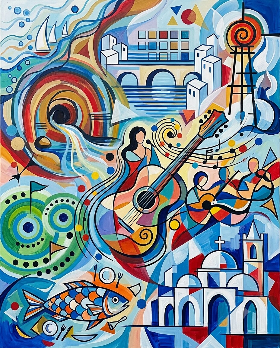 Vilamoura im Stil von Kandinsky
