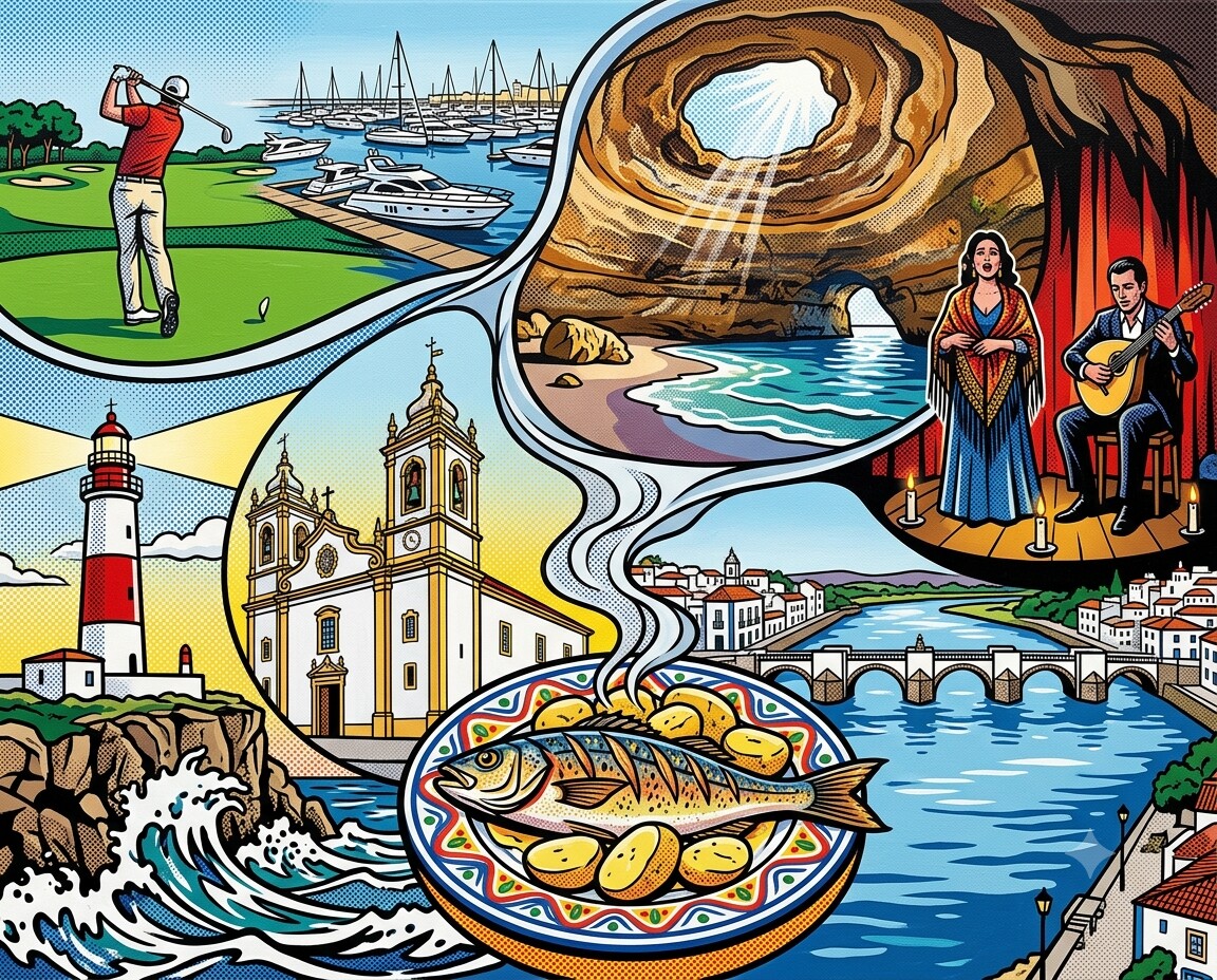 Vilamoura im Stil von Lichtenstein