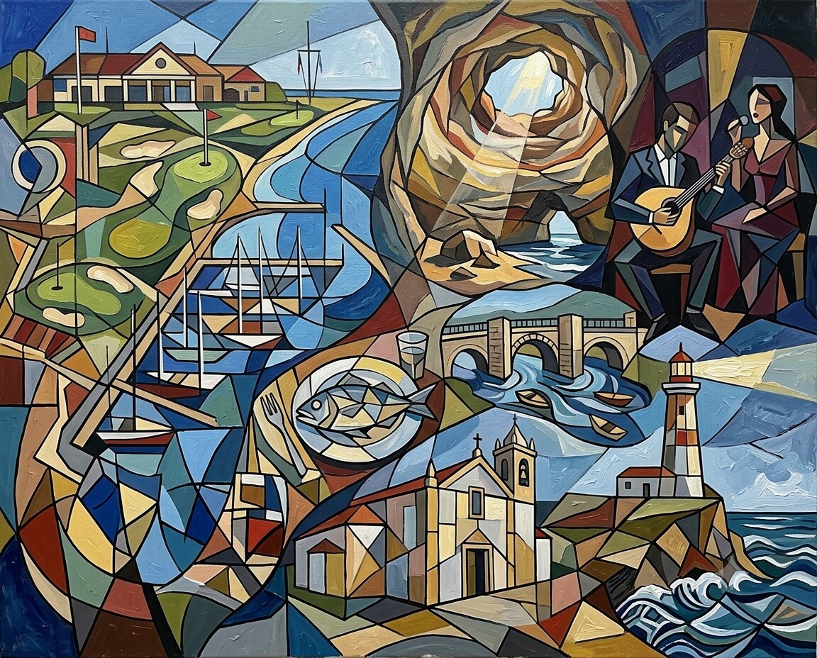 Vilamoura im Stil von Picasso