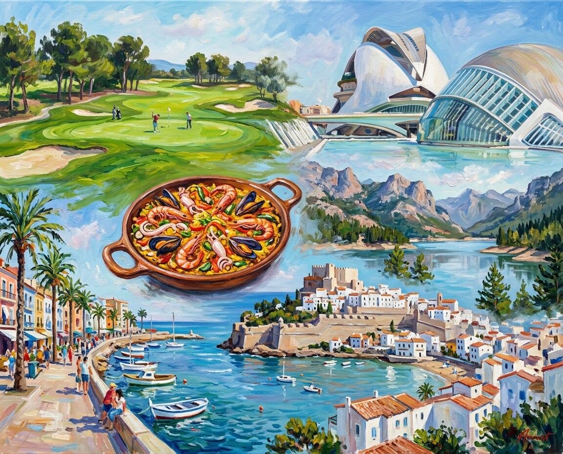 Vinaròs im Stil von Monet
