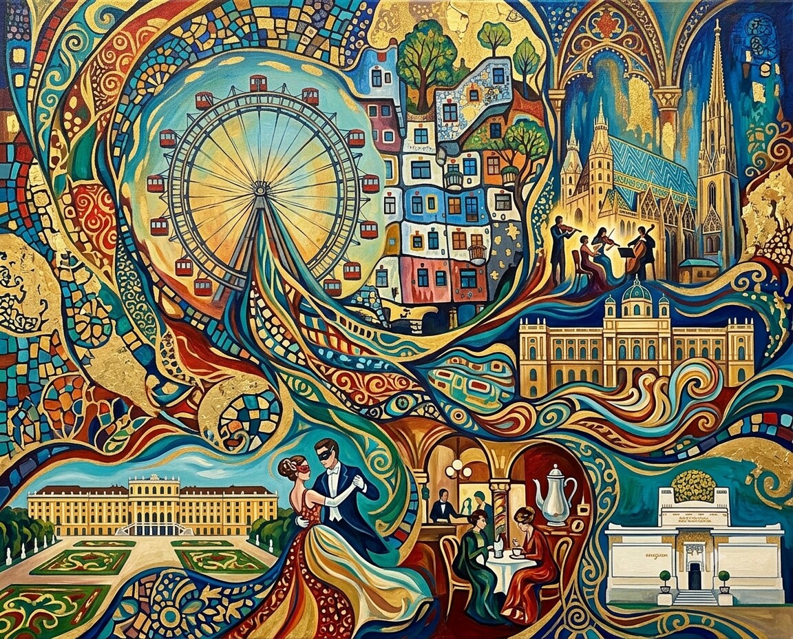 Wien im Stil von Klimt